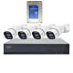 Komplet za video nadzor PNI House IPMAX POE 8, NVR s 4 kamerami in trdim diskom PNI SafeHouse 1TB