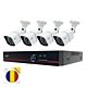 PNI hiša PTZ1500 5MP DVR video nadzorni komplet - 4 kamere in paket z lepljivimi zastavicami