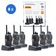 komplet 6 prenosnih radijskih postaj PNI PMR R40 PRO