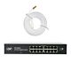 PNI SW016 paket stikala, 16 x 10/100/1000 Mbps, gigabitno, kovinsko ohišje in 3m CAT8 patch PNI U8030W