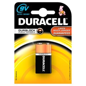 9V alkalna baterija Duracell Duralock