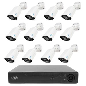 NVR PNI House IP716 videonadzorni paket in 12 PNI IP125 kamer z IP, 5MP