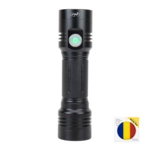 Komplet dvojne aluminijaste svetilke PNI Adventure F200 z LED diodo, baterijo 4000 mAh in lepljivo zastavico