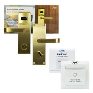 Yala PNI CH2000L Gold paket za nadzor dostopa do hotelov in PNI ES100 kartično stikalo