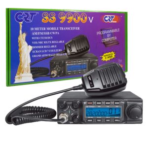 Amaterska radijska postaja CRT SS 9900V AM, FM, LSB, USB, CW 28-29.7Mhz, ASQ, DTMF, Roger Beep, 12V, CTCSS, DCS, programabilna