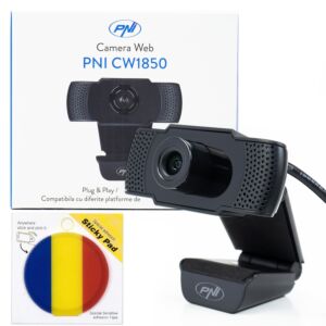 PNI CW1850 Full HD 1080P 2MP paket spletne kamere, priložen USB, pritrdilni in lepljivi Flag Pad