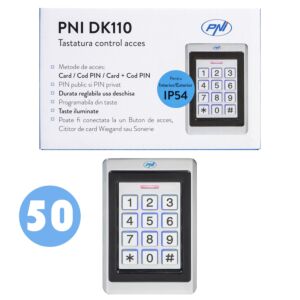 Škatla s 50 kosi tipkovnice za nadzor dostopa PNI DK110