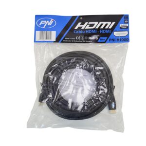 HDMI PNI H1000 hitri 1.4V kabel, vtič, Ethernet, pozlačen, 10 m