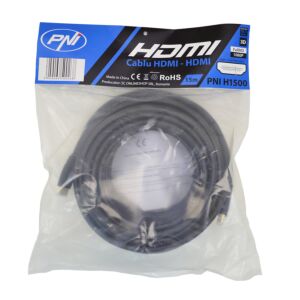 HDMI PNI H1500 hitri 1.4V kabel, vtič, ethernet, pozlačen, 15 m
