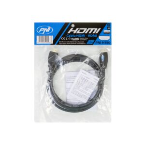HDMI PNI H150 hitri 1.4V kabel, vtič, Ethernet, pozlačen, 1,5 m