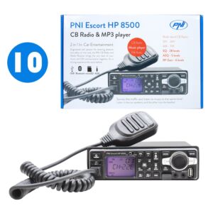 Škatla z 10 kosi CB radijske postaje in MP3 predvajalnika PNI