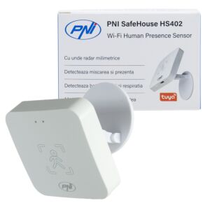 Senzor prisotnosti PNI SafeHouse HS402 Wi-Fi, z milimetrskimi radarskimi valovi, domet 10 m, zaznava gibanje in prisotnost