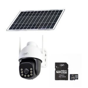 Paket video nadzorne kamere PNI IP74 Live AOV Black Light 4MP in kartica PNI 128 GB