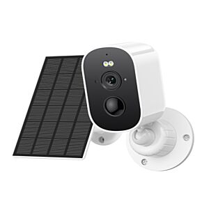 Video nadzorna kamera PNI IP775S 5MP sončna plošča vgrajena baterija vgrajena reža za kartico micro SD nočni vid audi