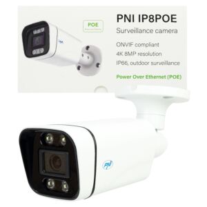 PNI IP8POE 8MP video nadzorna kamera