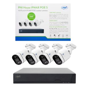 POE PNI Hiša IPMAX POE 5 komplet za video nadzor