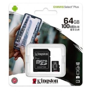 Pomnilniška kartica MicroSD Canvas Select Plus, 64 GB, 100 MB / s, z adapterjem