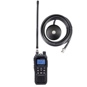 Prenosni komplet CB radijske postaje PNI Escort HP 92 multi standard 4W, 12-24V AM-FM z magnetnim podstavkom BNC