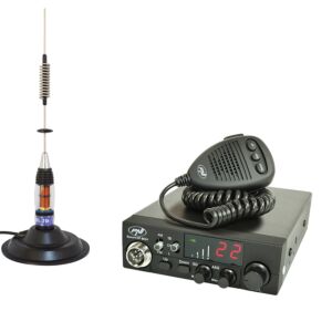 CB PNI ESCORT HP 8024 ASQ paket radijskih postaj, 12-24 V, 40 kanalov, 4W + CB PNI ML70 antena z magnetom