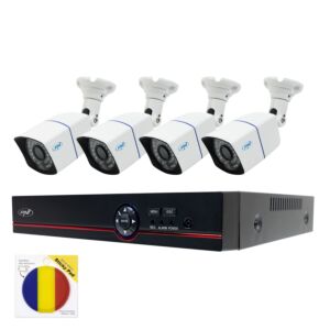 PNI hiša PTZ1500 5MP DVR video nadzorni komplet - 4 kamere in paket z lepljivimi zastavicami