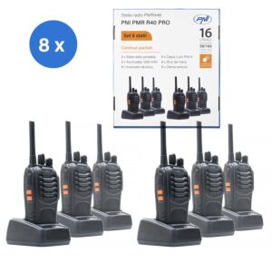 komplet 6 prenosnih radijskih postaj PNI PMR R40 PRO