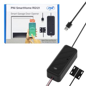 PNI SmartHome RG121 inteligentni rele z Wi-Fi za nadzor odpiranja garažnih vrat, združljiv z aplikacijo Tuya, 