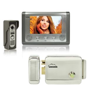 Komplet za video domofon SilverCloud House 715 s 7-palčnim LCD zaslonom in SilverCloud YR300 Elektromagnetno Yala