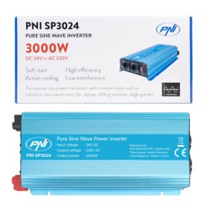Napetostni pretvornik PNI SP3024 24V napajalnik 230V izhod 3000W čisti sinusni val