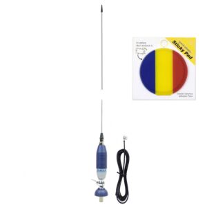 Sirio SUPER 9 CB antenski paket z metuljem, dolžine 155 cm in lepljivo zastavico vključeni
