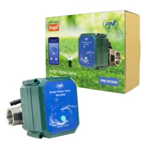 Pametni vodni ventil PNI SV200, povezljivost Wi-Fi, IP65, DN20, aplikacija Tuya 3/4, združljiv z Amazon Alexa