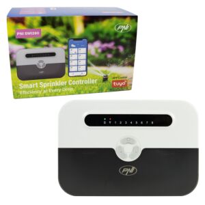 Pametni namakalni programer PNI SWI280, Wi-Fi, za 8 con, upravljanje iz Tuya Smart, združljiv z Amazon Ale
