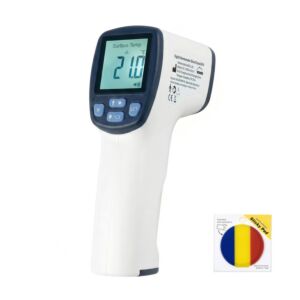SilverCloud UF41 Digital Body & Surface Thermometer paket z lepljivo zastavico je priložen