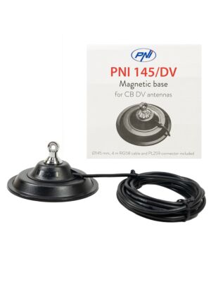 Magnetno podnožje PNI 145/DV 145mm vsebuje 4m kabel in vtič PL259