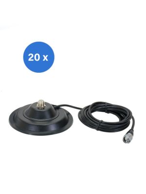 Škatla z 20-delnim magnetnim podstavkom PNI 145/PL 145 mm vsebuje 4 m kabla in vtič PL259