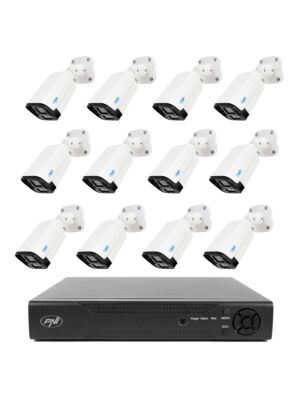 NVR PNI House IP716 videonadzorni paket in 12 PNI IP125 kamer z IP, 5MP
