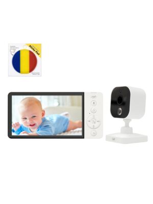 Video otroški monitor PNI BM500 Paket 5-palčni brezžični zaslon 2,4 GHz in lepljiva ploščica