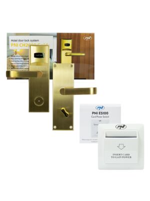 Yala PNI CH2000L Gold paket za nadzor dostopa do hotelov in PNI ES100 kartično stikalo