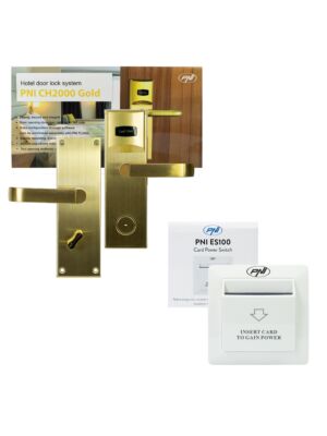 Paket za nadzor dostopa za hotel Yala PNI CH2000R Gold in stikalo za kartice PNI ES100