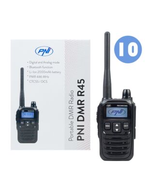 Škatla z 10 prenosnimi radijskimi postajami PNI DMR