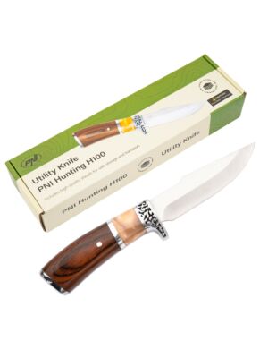 Lovski nož PNI Hunting H100, dolžina 215 mm, pokrov priložen