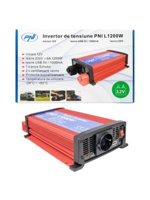 PNI napetost pretvornika L1200W napajanje 12V izhod 230V