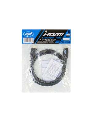HDMI PNI H150 hitri 1.4V kabel, vtič, Ethernet, pozlačen, 1,5 m