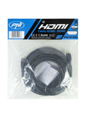HDMI PNI H1500 hitri 1.4V kabel, vtič, ethernet, pozlačen, 15 m