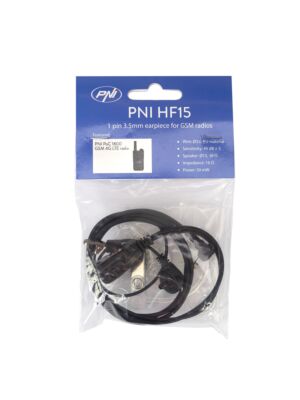 Slušalka z mikrofonom PNI HF15 z 1 pinom 3,5mm za GSM radijske postaje
