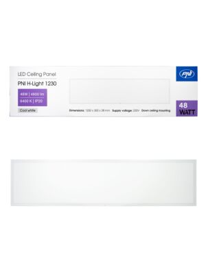LED panel PNI H-Light 1230 48W, 1200x300mm, 4800lm, 6400K, notranji, vgradni