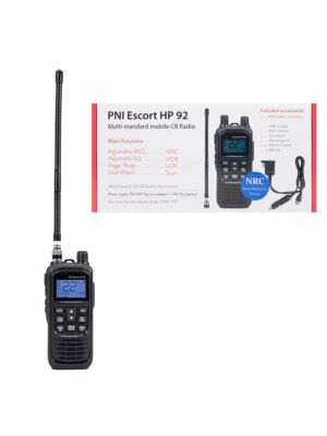 Prenosna CB radijska postaja PNI Escort HP 92 brez polnilnika, večnamenska, 4W, AM-FM, NRC, dvojna ura, Roger Beep, ASQ
