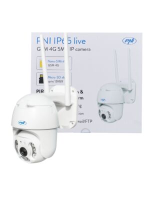 Videonadzorna kamera PNI IP65 live PTZ 5MP, GSM 4G