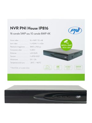 NVR PNI House IP16A2 s 16 kanali IP 4K