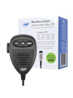 6-polni mikrofon za radijske postaje HP 8000L / 8001L / 8024/9001 PRO / 9500/8900 PNI Escort