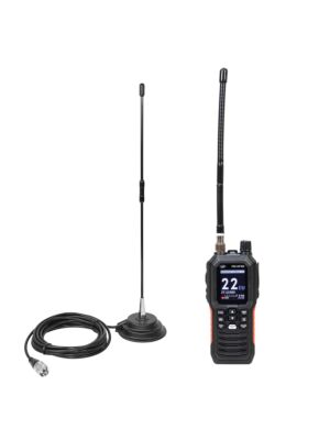 Prenosni paket CB radijske postaje PNI Escort HP 102 multi standard, 4W, 12V-24V, AM-FM s CB anteno PNI Extra 40 z magneti
